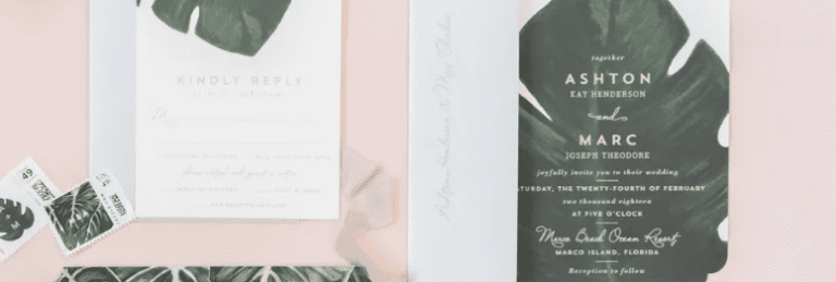 wedding paper products all shown